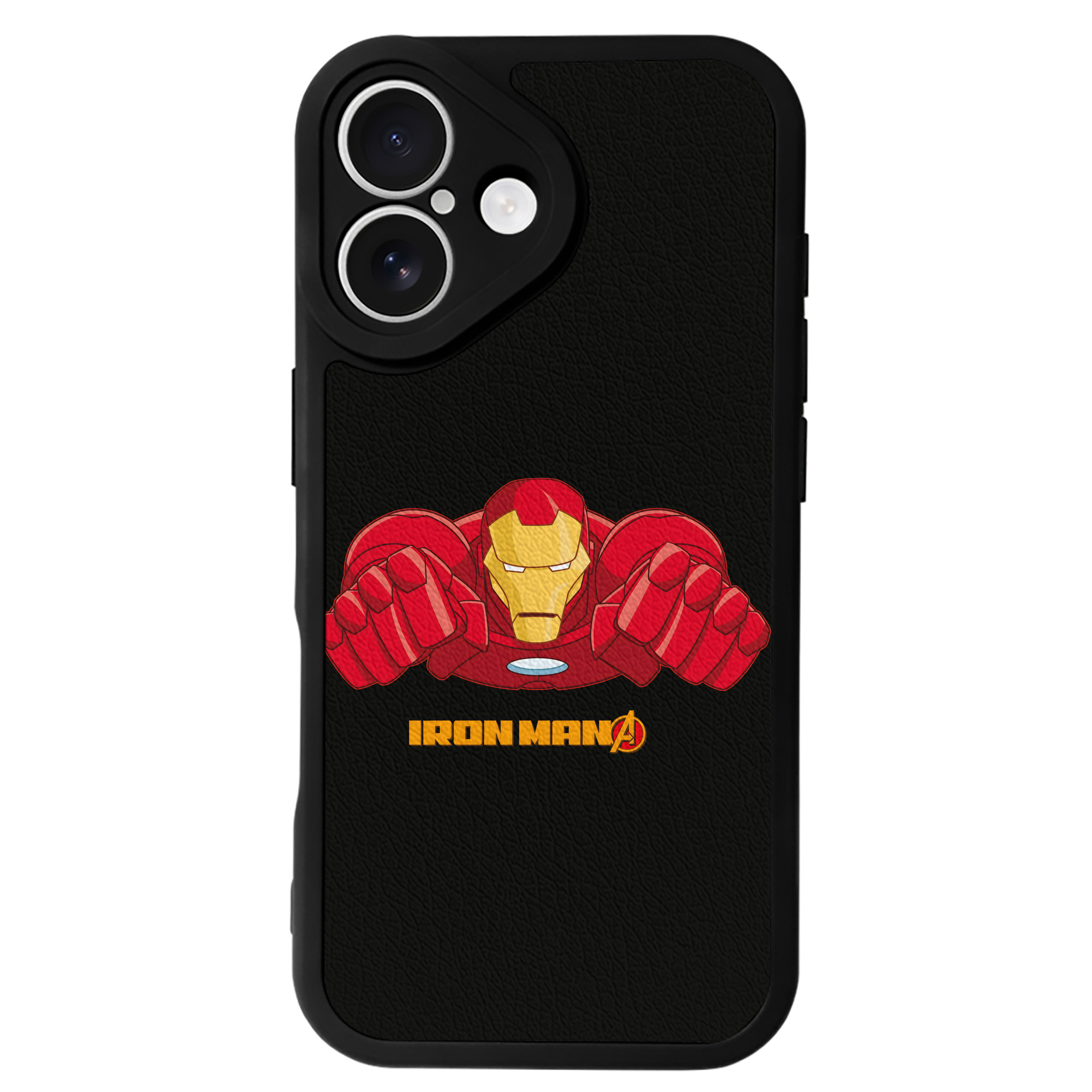 （画像用） アベンジャーズ The Avengers 【iPhone 16シリーズ対応】シリコンスマホケース（レザー調） 材質：シリコン